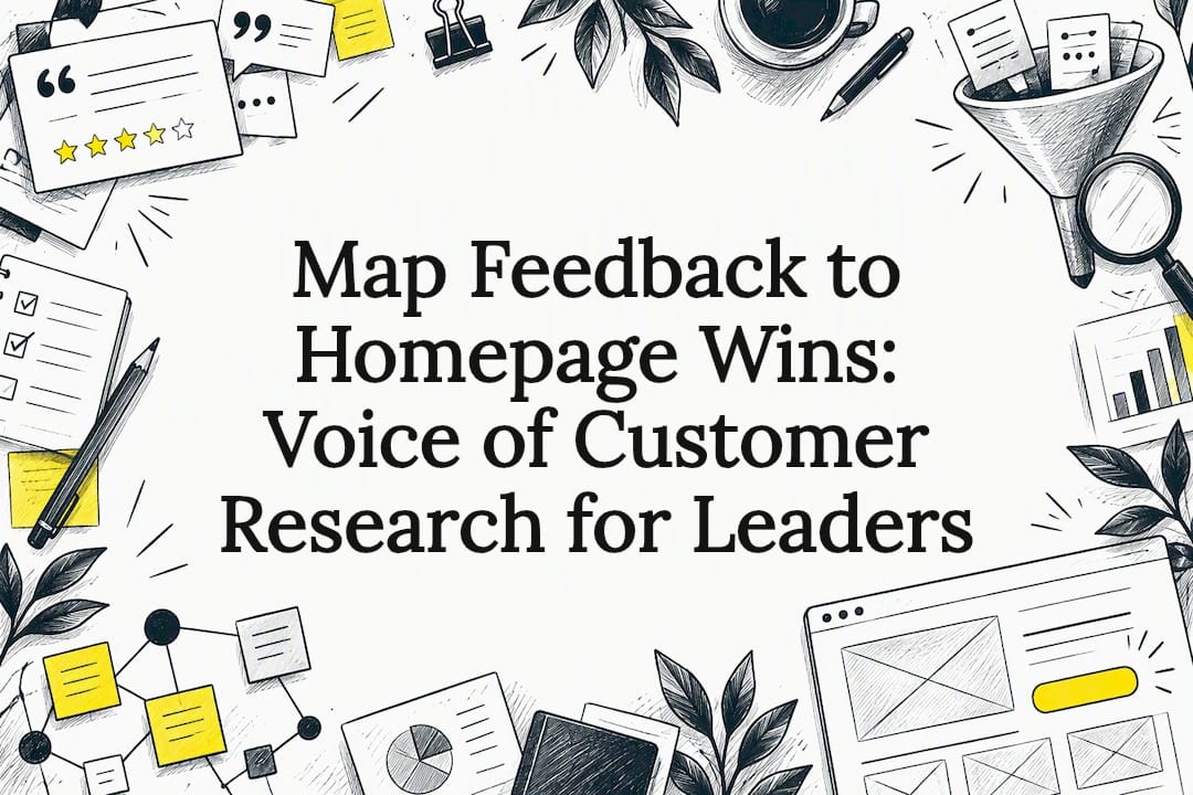 Voice of customer research title card