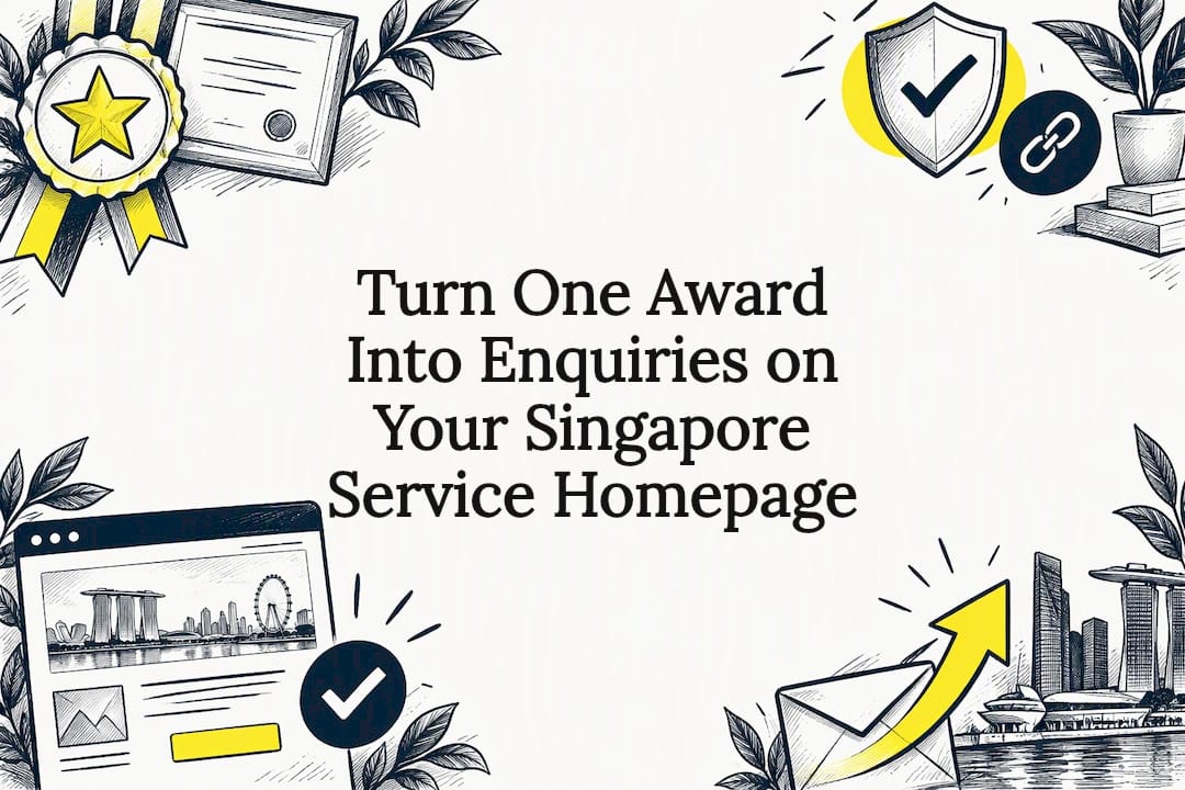 Award badge homepage title card