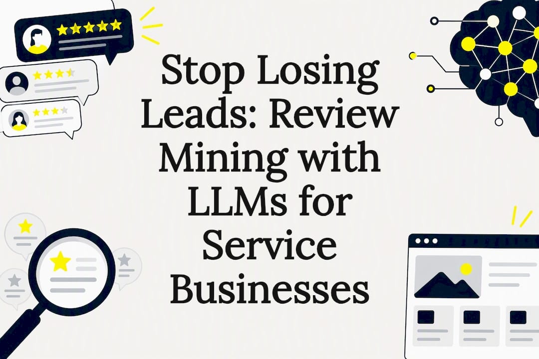 Review mining and homepage insights illustration