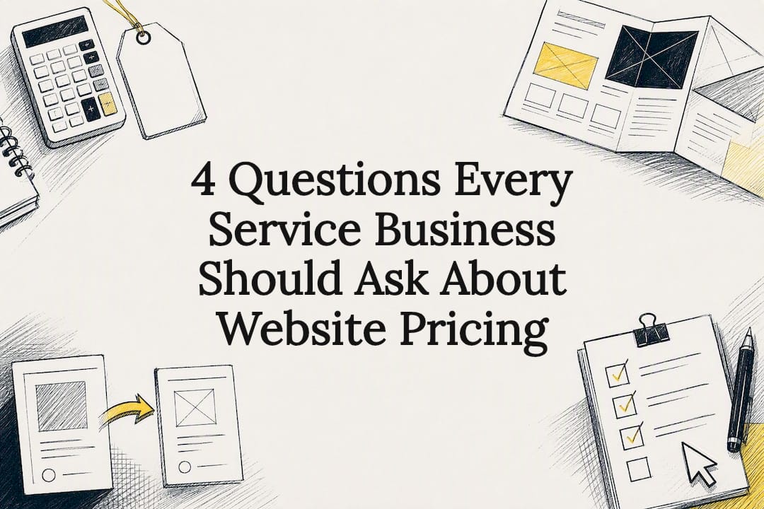 Decorative website pricing title card