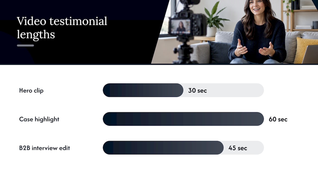 Video testimonial examples and quick scripts — overview diagram