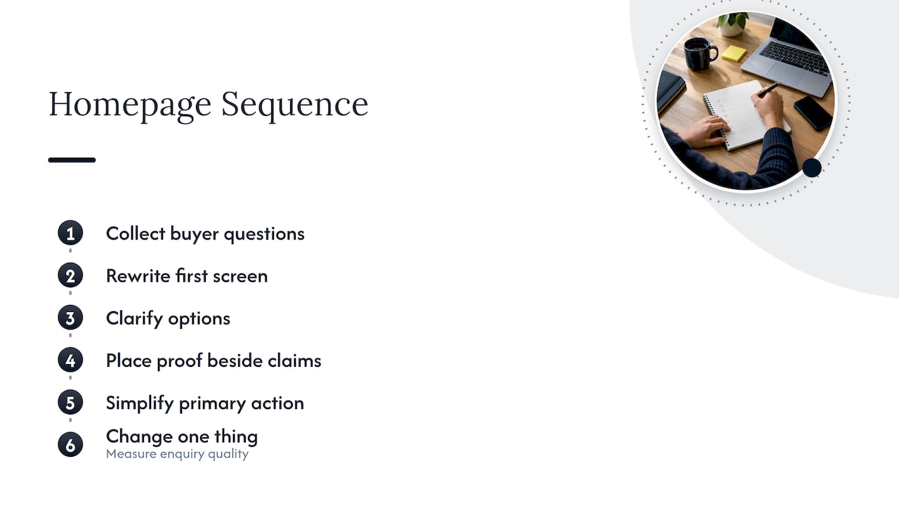 Six steps for reducing homepage decision friction