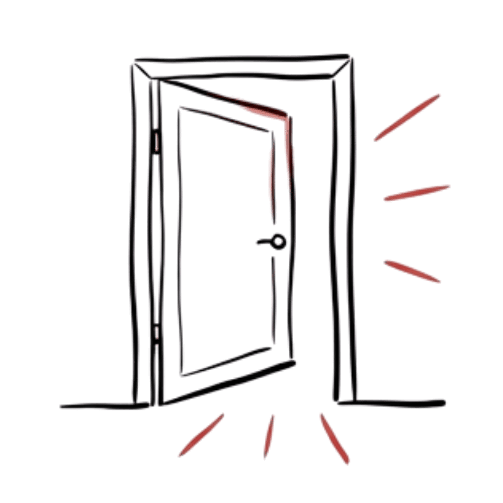 Opening door